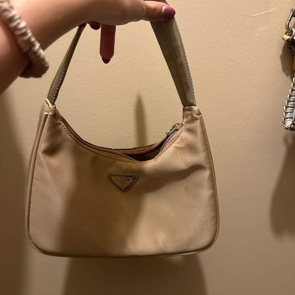 Tan Prada nylon
